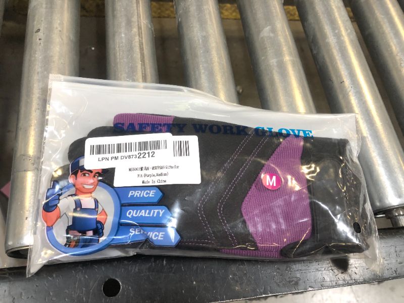 Photo 1 of MSUPSAV Gifts for Men & Women - Men's Work Gloves, Touchscreen, Performance Fit (Purple, Medium)