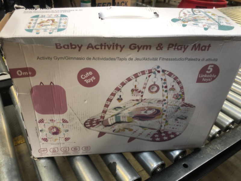 Photo 1 of TFDER Baby Gym Play Mat, 8-in-1 Tummy Time Mat & Activity Gym, Washable Ball Pit, Infant Play Mat with Detachable Toys for Sensory Exploration and Motor Skill Development