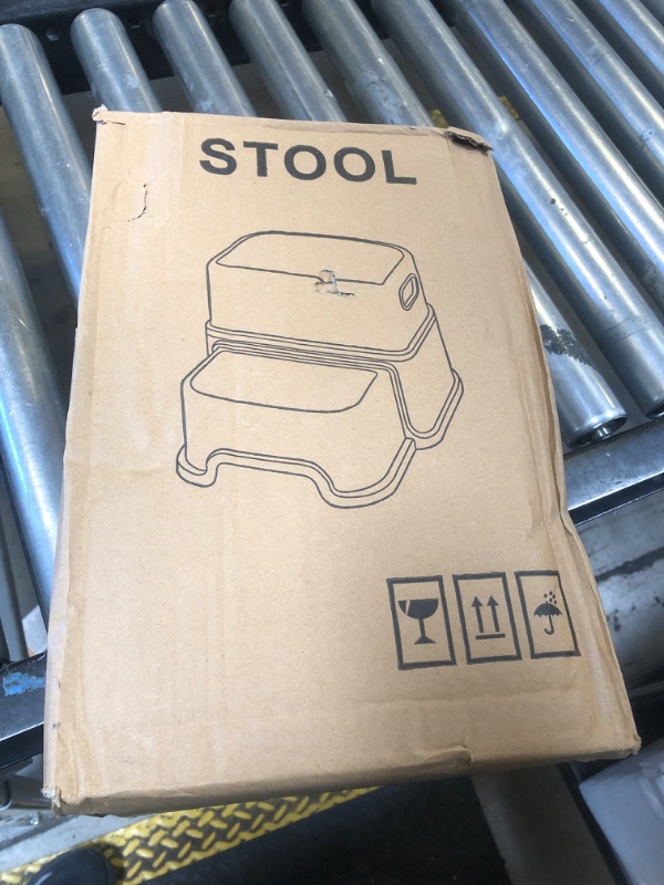 Photo 1 of Toddler Step Stool,2 Step Stools for Kids with Anti-Slip Surface and Rubber Bottom, Kids Step Stool Poop Stool for Toilet Potty Training, Bathroom, Kitchen(Include 2 Ducks)