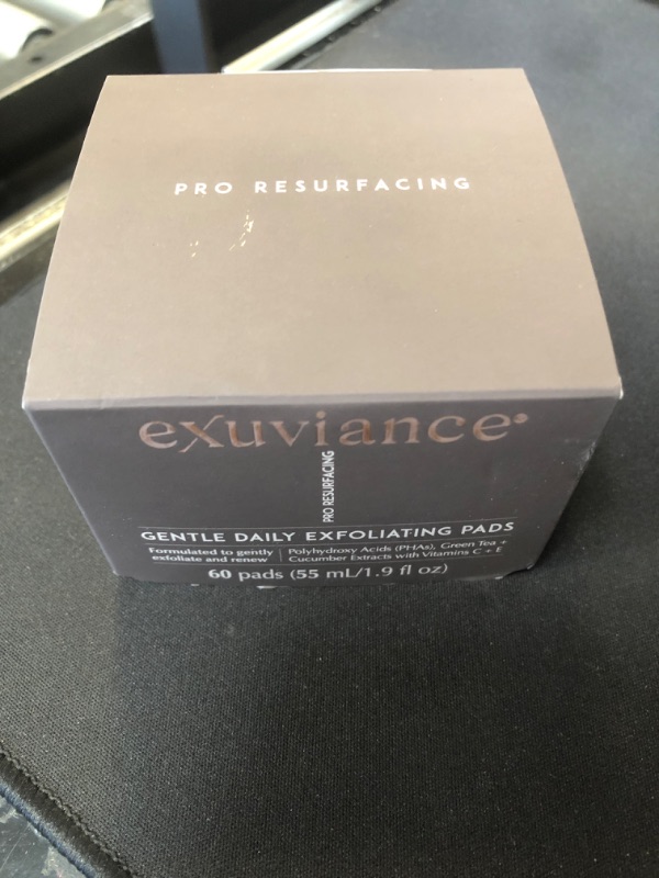 Photo 1 of EXUVIANCE Gentle Daily Exfoliating Face Pads with PHA, Vitamin C and E Antioxidants, Green Tea and Cucumber Extracts, 60 pads