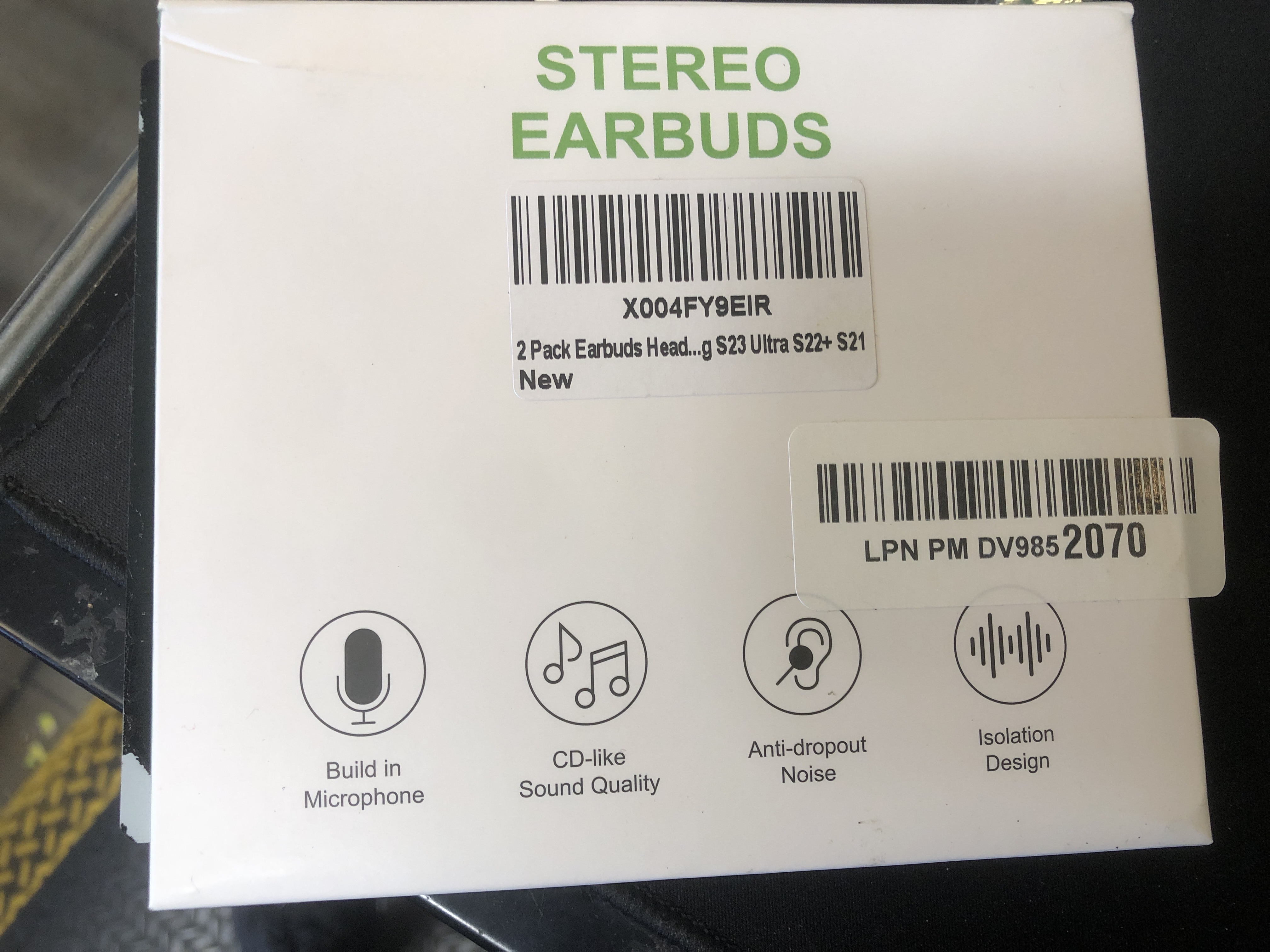 Photo 1 of 2 Pack Earbuds Headphones Earphones Wired [MFI Certified] USB C Microphone Call Volume Control Noise Isolating Compatible with iPhone 15 Pro Max/15 Pro/15 Plus/15/Samsung S23 Ultra S22+ S21