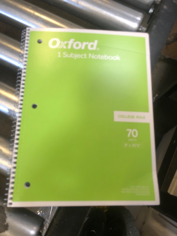 Photo 1 of OXFORD 1 SUBJECT NOTEBOOK COLLEGE RULED