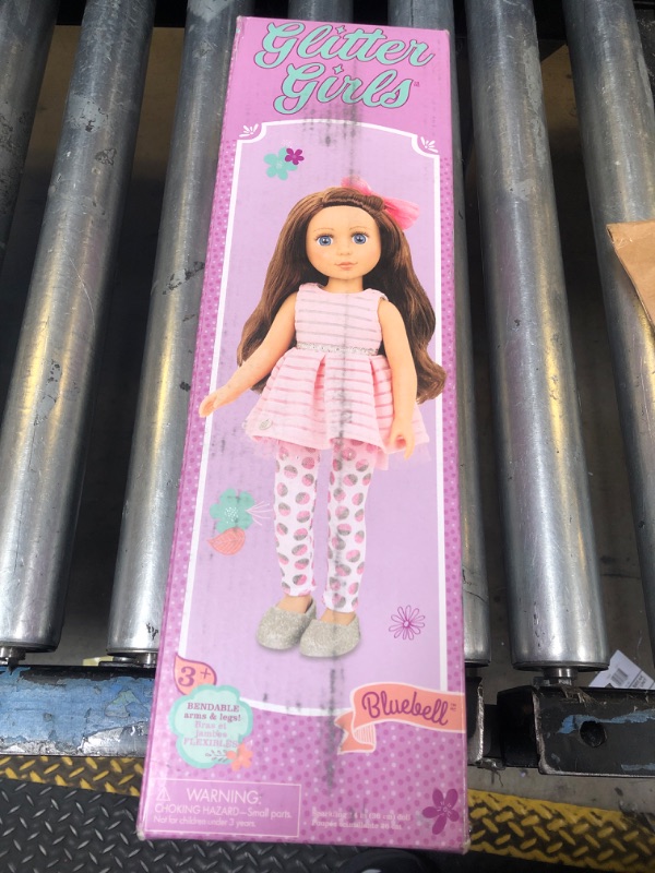 Photo 1 of Glitter Girls - Bluebell 14-inch Poseable Fashion Doll - Dolls for Girls Age 3 & Up,Pink, Brown, Silver, Blue