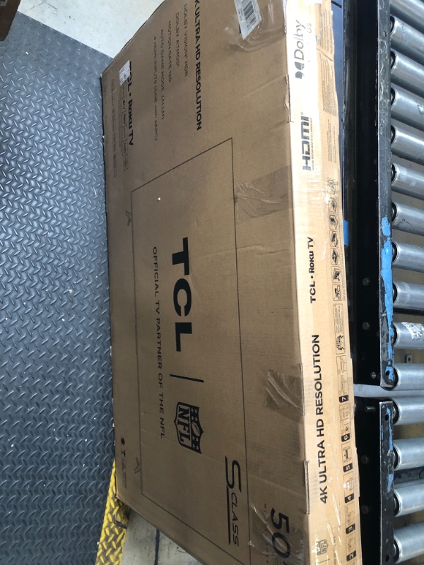 Photo 1 of TCL 50-Inch Class S4 4K LED Smart TV with Roku TV (50S450R, 2023 - Model), Dolby Vision, HDR, Dolby Atmos, Works with Alexa, Google Assistant and Apple HomeKit Compatibility, Streaming UHD Television