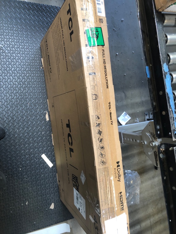 Photo 1 of TCL 43-Inch Class S3 1080p LED Smart TV with Roku TV (43S350R, 2023 Model), Compatible with Alexa, Google Assistant, and Apple HomeKit Compatibility, Streaming FHD Television