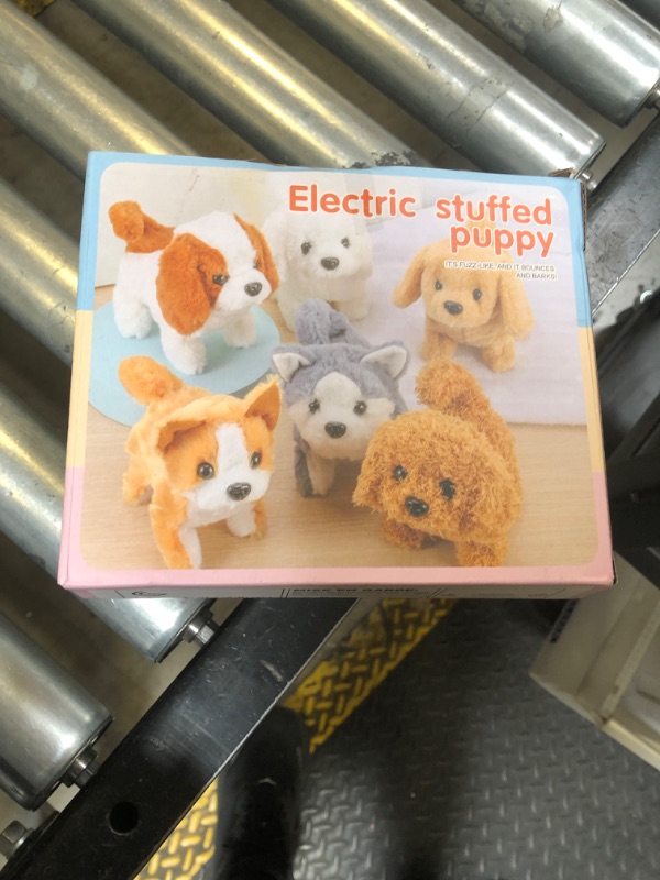 Photo 1 of KSABVAIA Plush Teddy Toy Puppy Electronic Interactive Dog - Walking, Barking, Tail Wagging, Stretching Companion Animal for Kids Toddlers