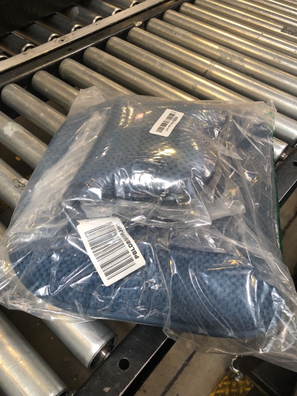 Photo 1 of PRONOUS Navy Blue Memory Foam Chair Pads, Nonslip D-Shaped Seat Cushions for Dining Solid Chairs, 17" x 15" 2 Pack