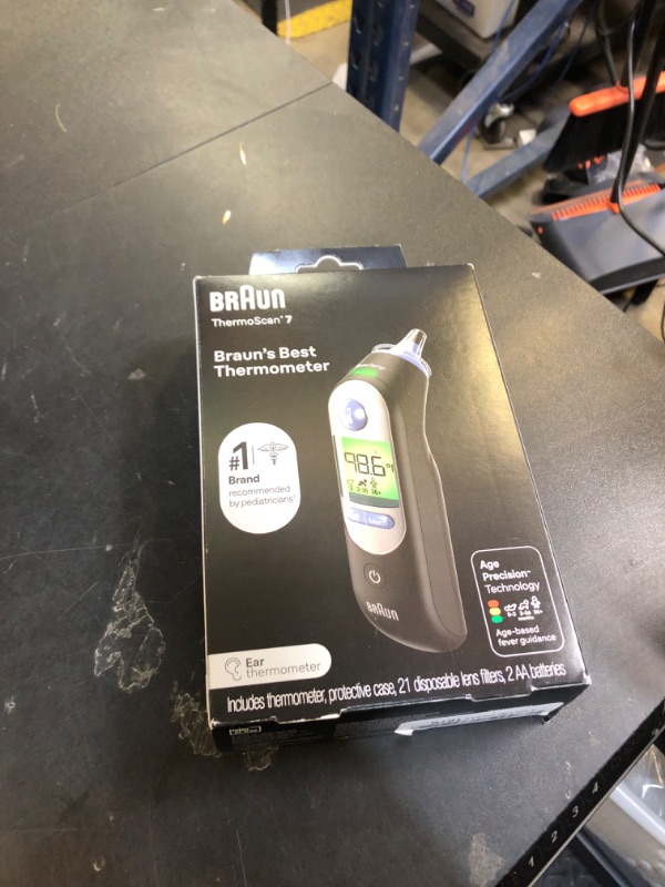 Photo 1 of Braun ThermoScan 7 Digital Ear Thermometer, Age-Adjusted Fever Guidance, Baby and Infant Friendly, No. 1 Brand Recommended by Pediatricians, FSA and HSA Eligible