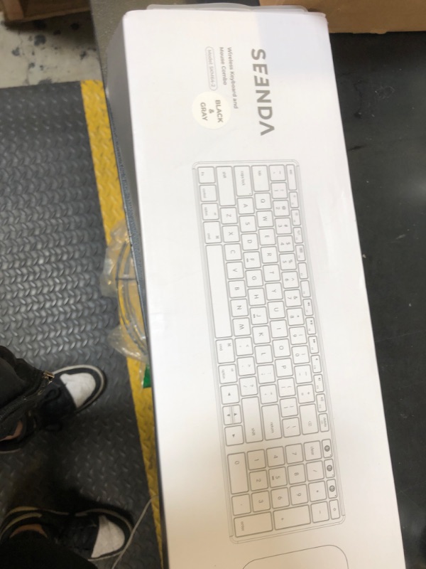 Photo 1 of Wireless Bluetooth Keyboard and Mouse for Mac, Multi-Device Rechargeable Slim Keyboard and Mouse Stainless Steel Full Size, Compatible with MacBook Pro/Air, iPad, iMac - Space Gray