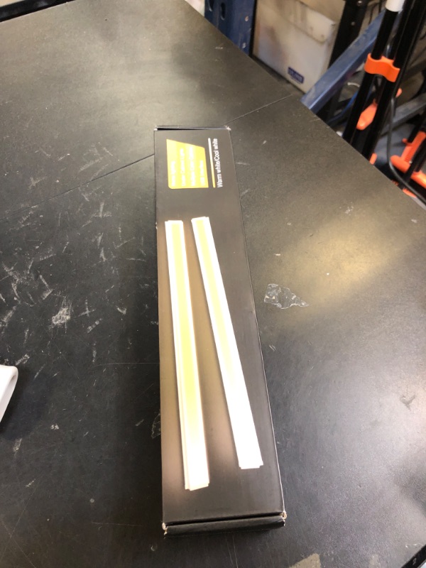 Photo 1 of Daymeet 12 Inch Ultra Thin Led Light bar, Motion Sensor Counter Closet Lamp, Under Cabinet Lights Plug in, 3 Color Temperatures 3500K 4500K 6500K Shelf Lights for Kitchen, Workbench, Desk (2 Pack)