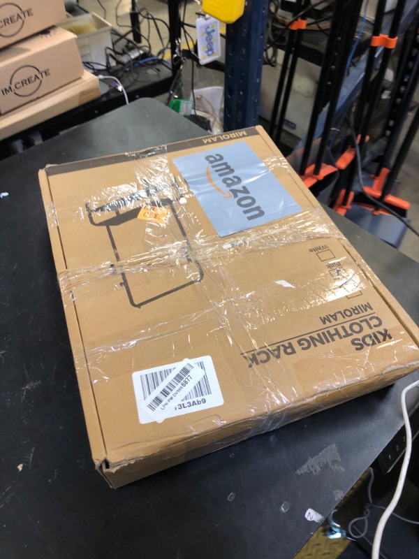 Photo 1 of mirolam Kids Clothing Rack - Dress Up Storage - Dress Up Rack for Little Girls - Small Kids Costume Wardrobe with 2 Fabric Shelves - Princess Room Bedroom Decor