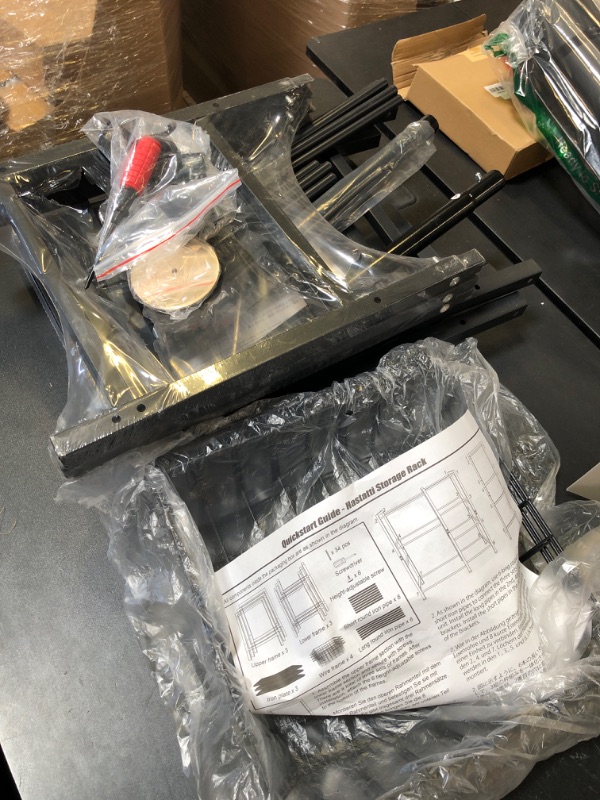 Photo 1 of Hastatii Storage Rack Kitchen Baker's Rack - Utility Microwave Oven Stand with Steel Mesh Baskets