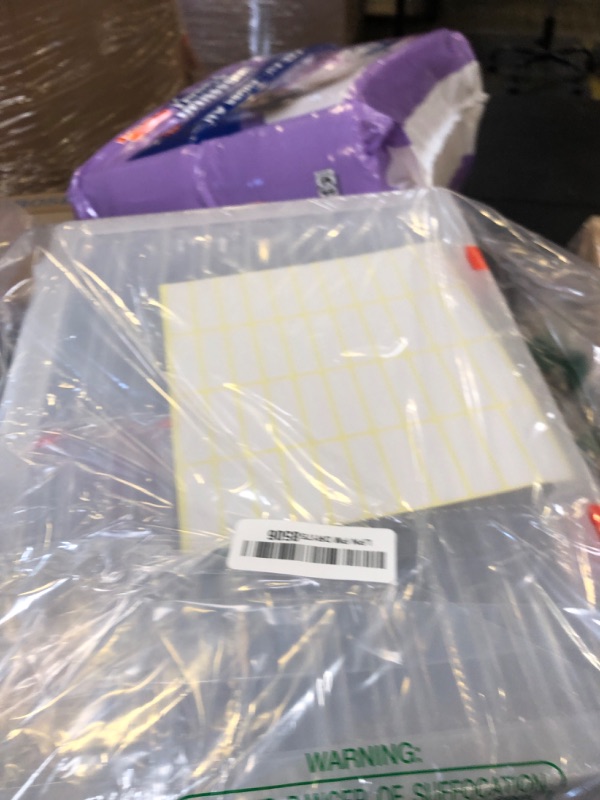 Photo 1 of Photo Storage Box 4 x 6, 18 Inner Extra Large Organizer Acid-Free Photo Keeper Storage Case, Plastic Craft Storage Box for Stickers Stamps Seeds (Clear, 18 Boxes)