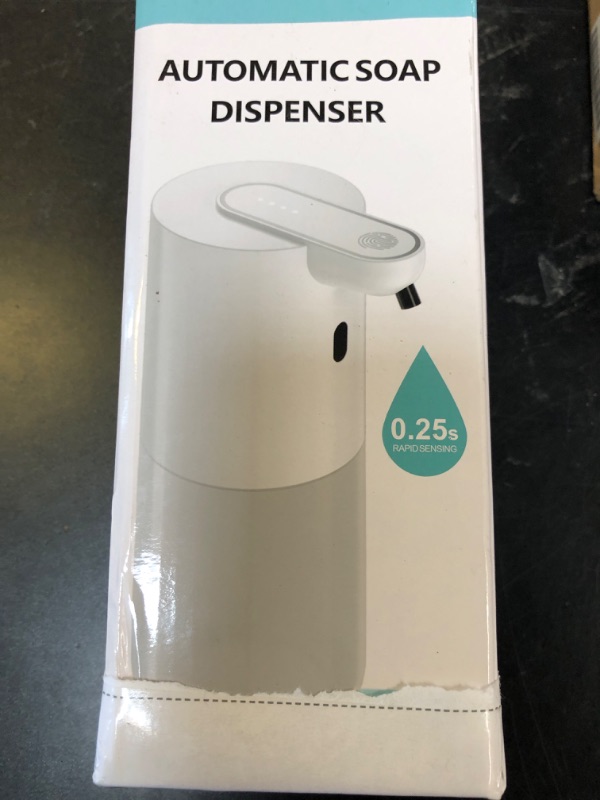 Photo 1 of Automatic Foaming Soap Dispenser - Touchless, Wall Mount, Rechargeable, Adjustable Volume Control, Sensor for Bathroom & Kitchen