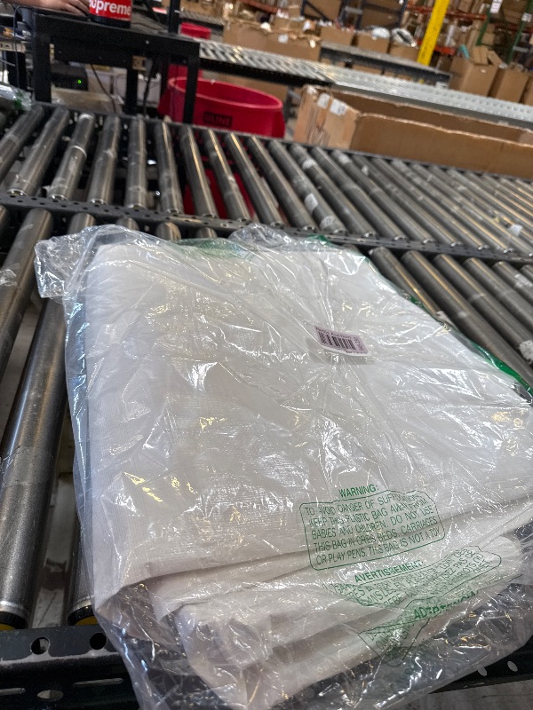 Photo 1 of 10' x 12' Foremost Tarp 31012 White Dry Top HD White 10-Mil Heavy Duty Tarp