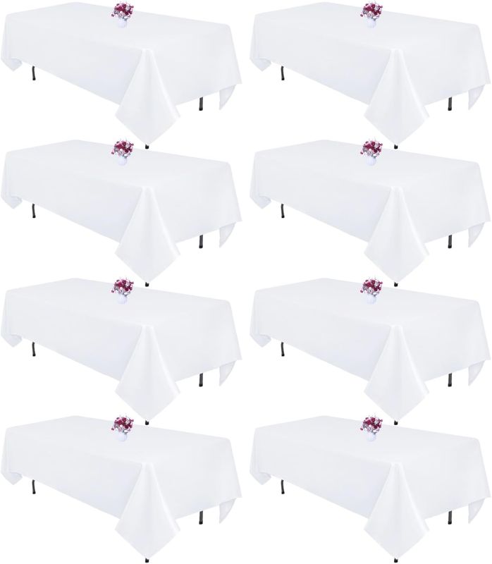 Photo 1 of white table cloths 