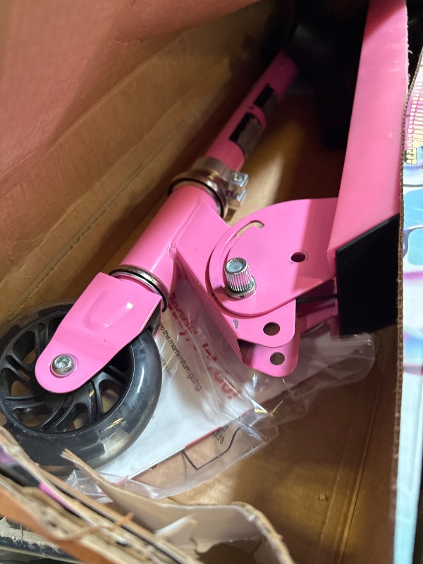 Photo 1 of Jetson Scooters - Jupiter Kick Scooter (Pink) - Collapsible Portable Kids Push Scooter - Lightweight Folding Design with High Visibility RGB Light Up LEDs on Stem, Wheels, and Deck