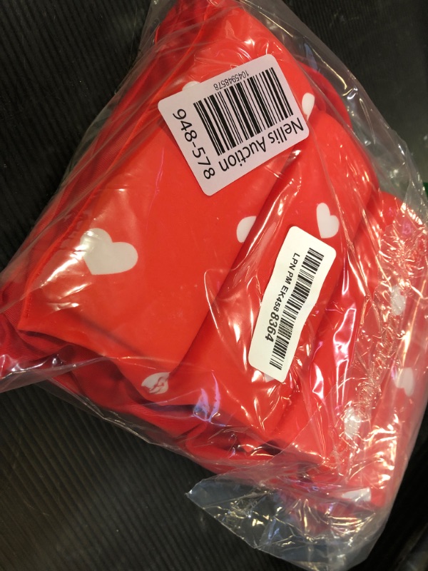 Photo 1 of Kids Baby Girls Float Suit Red Heart Floatation Swimsuit with Adjustable Buoyancy Bathing Swimwear One Piece Swimming Suit Toddler Summer Sleeveless Swim Vest Aid Jacket Beachwear Wet Suit Red 4-5T