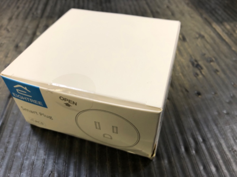 Photo 1 of EIGHTREE Smart Plug, Smart Plugs That Work with Alexa and Google Home, Compatible with SmartThings, Smart Outlet with WiFi Remote Control and Timer Function, 2.4GHz Wi-Fi Only, 4 Packs