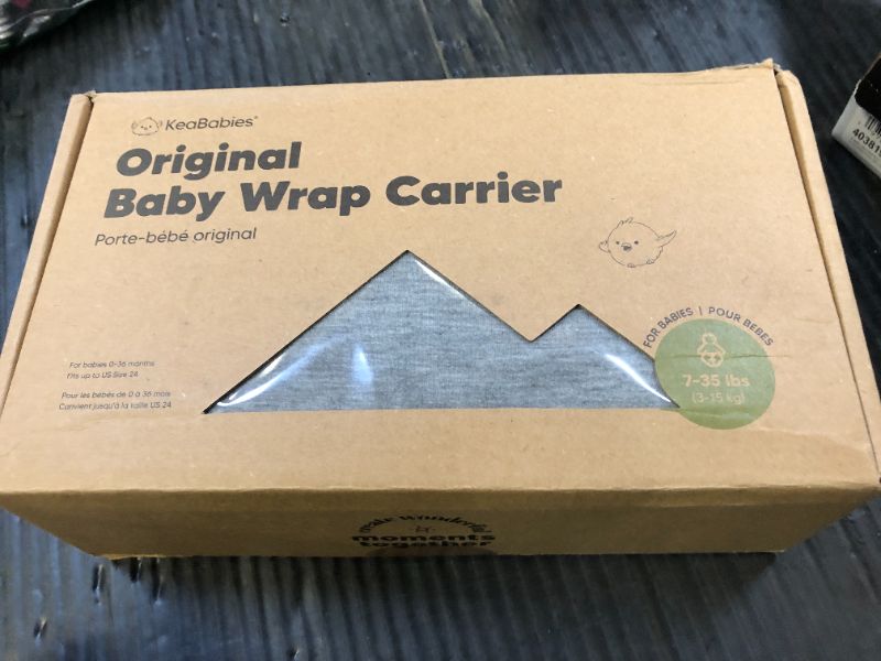 Photo 1 of KeaBabies Baby Wrap Carrier - All in 1 Original Baby Carrier Newborn to Toddler Sling, Easy to Wear, Hands Free Bonding, Lightweight, Breathable Infant Wraps (Classic Gray)