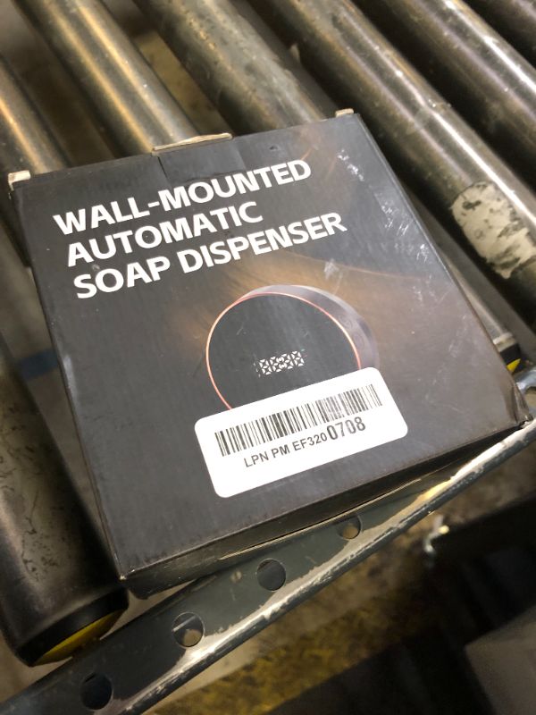 Photo 1 of Automatic Soap Dispenser Liquid Bathroom: Wall Mount Rechargeable Touchless Adjustable Auto Smart Electric Plastic Black Soap Dispenser with Clock - Kitchen - Hand Dish Lotion Couple Kids