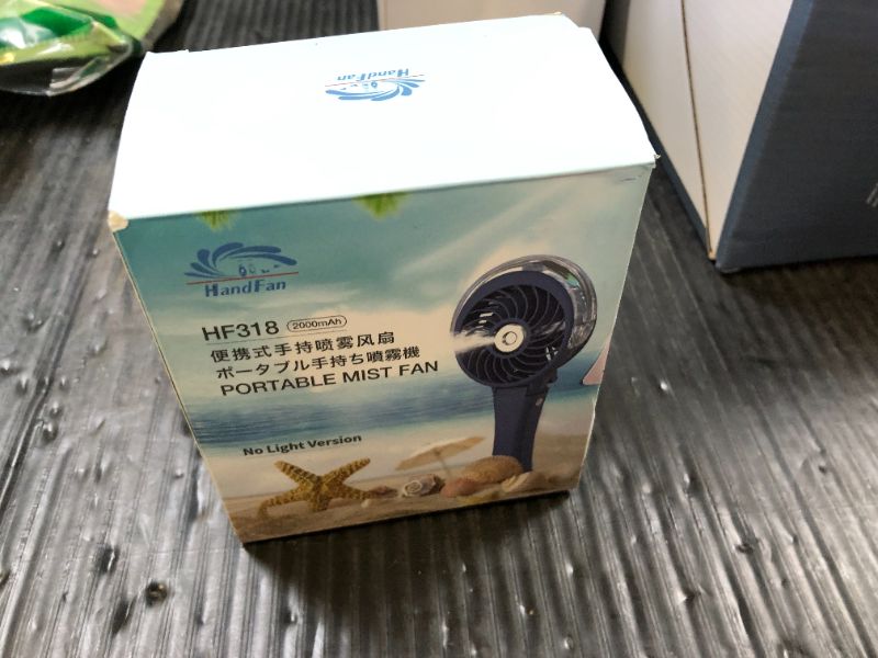 Photo 1 of HandFan Upgraded Portable Handheld Misting Fan, Rechargeable Personal Mister Fan, Spray Water Mist Fans, Foldable Mini Cooling Hand Fans for Summer Beach Travel Concerts, Gifts for Women(Royal Blue)