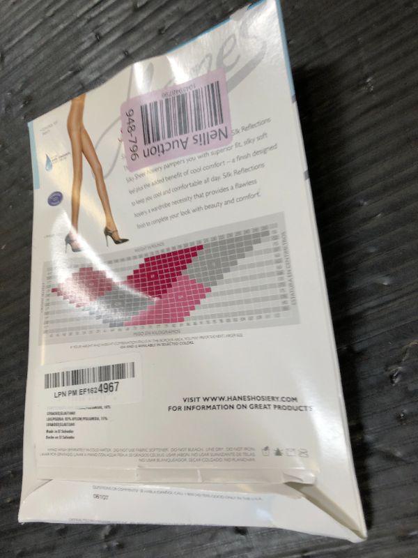 Photo 1 of Hanes Women's Silk Reflections Control Top Toe Silky Sheer Pantyhose, Soft Taupe, C-D