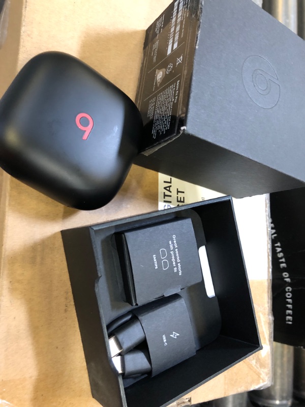Photo 1 of Beats Fit Pro - True Wireless Noise Cancelling Earbuds - Apple H1 Headphone Chip, Compatible with Apple & Android, Class 1 Bluetooth, Built-in Microphone, 6 Hours of Listening Time - Beats Black
