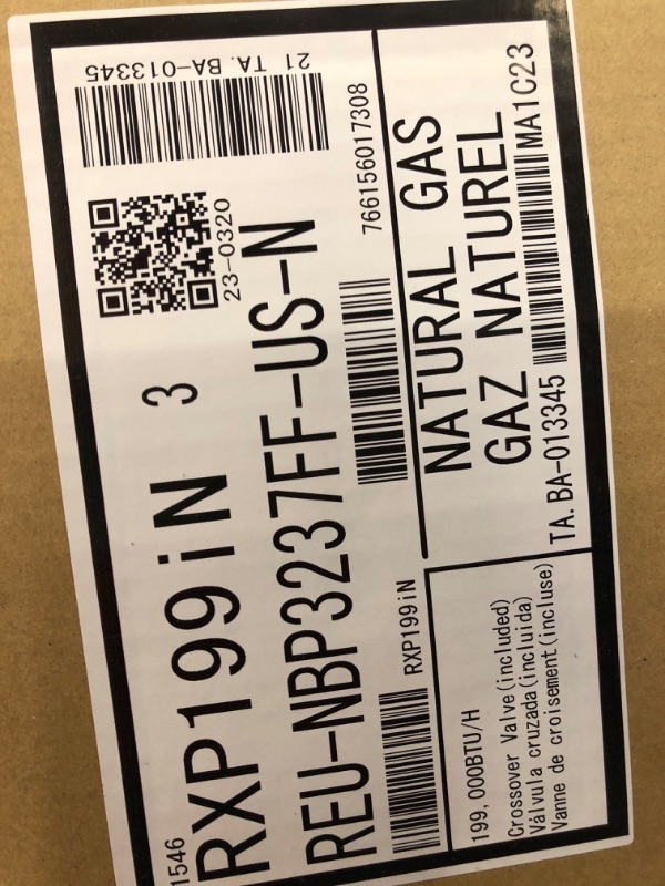 Photo 1 of NEW Rinnai RXP199iN Condensing Smart Sense Natural Gas or Propane Tankless Water Heater, Indoor or Outdoor Water Heater, Up to 11.1 GPM, 199,000 BTU
