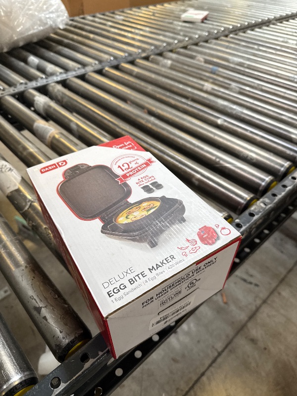 Photo 1 of DASH Deluxe Sous Vide Style Egg Bite Maker with Silicone Molds for Breakfast Sandwiches, Healthy Snacks or Desserts, Keto & Paleo Friendly, (1 large, 4 mini) - Red