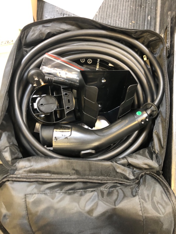 Photo 1 of TECKNET EV Charger Level 1&2, 16A Electric Car Charger with NEMA 6-20 Plug, NEMA 5-15 Adapter, 25FT Cable, J1772 Electric Vehicle Charging Equipment Compatible with All EV Models