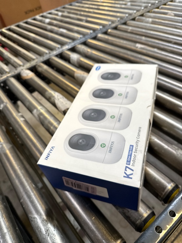 Photo 1 of INFIYA 360 Cameras for Home Security-Indoor Camera Monitoring Baby/Nanny with 2K High Resolution & One-Tap Call, 24-7 Local Storage, Work with Alexa/Google Home, K7 4Pack (2.4GHz Wi-Fi Only)