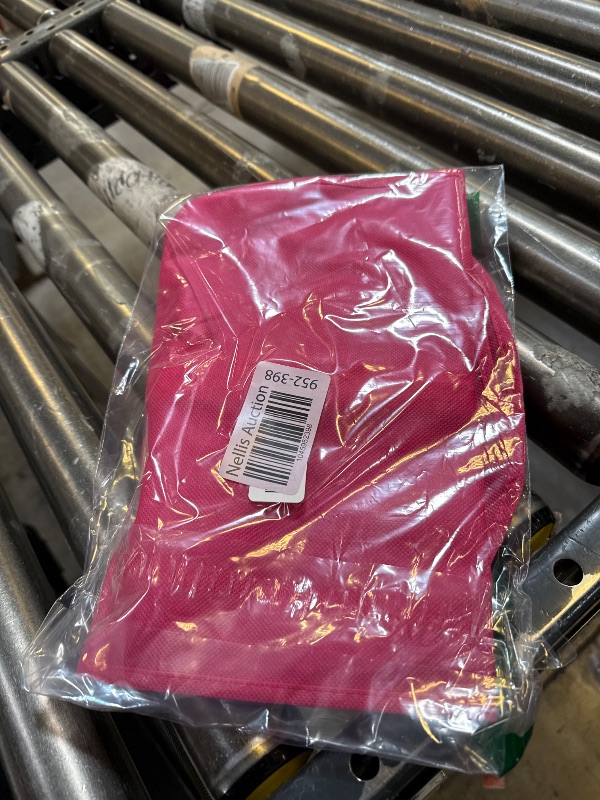 Photo 1 of 1 Pack Hair Extension Hanger with Storage Bag Wig Holder Storage Bag Bundles Hairpieces Ponytail Wig Carrier Case with Hanger for Store Style Hair Travel Pink Color