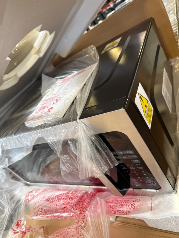 Photo 1 of Toshiba ML-EM62P(SS) Large Countertop Microwave with Smart Sensor, 6 Menus, Auto Defrost, ECO Mode, Mute Option & 16.5" Position Memory Turntable, 2.2 Cu Ft, 1200W, Stainless Steel