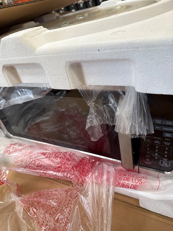 Photo 1 of Toshiba ML-EM62P(SS) Large Countertop Microwave with Smart Sensor, 6 Menus, Auto Defrost, ECO Mode, Mute Option & 16.5" Position Memory Turntable, 2.2 Cu Ft, 1200W, Stainless Steel