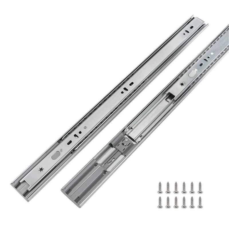 Photo 1 of LONTAN 1 Pair Side Mount Heavy Duty Drawer Glides 22 inch Soft Close Drawer Slides 100 LB Capacity Ball Bearing Full Extension Cabinet Rails