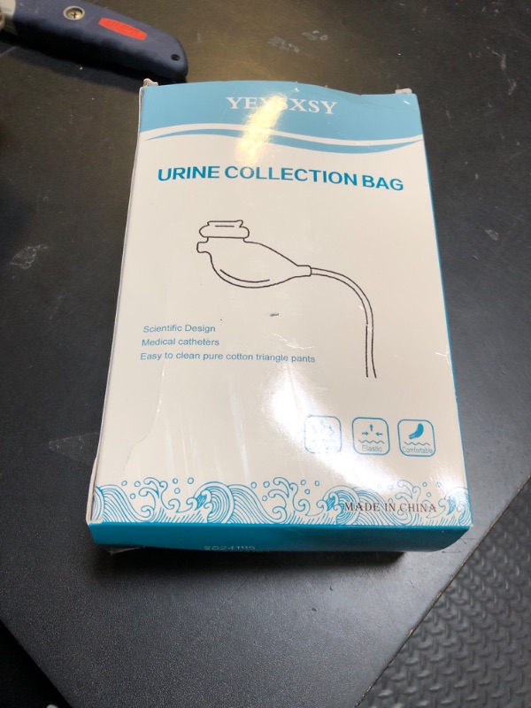 Photo 1 of Urine Collection Bag Condom Catheters for Men Reusable Portable Silicone Urinal with 2 Urine Catheter Bags (Elderly Men-Grey)