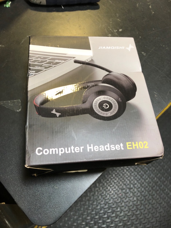 Photo 1 of Wireless Headset with AI Noise Cancelling Microphone Bluetooth Headset - Bluetooth V5.2 Headphones with USB Dongle & Mic Mute for Computer/Laptop/PC/iPhone/Android/Cell Phones (Bluetooth+USB Dongle)
