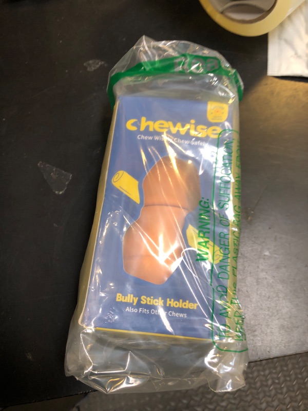 Photo 1 of PetClan Chewise Bully Stick Holder, Improved Bully Sticks Holder, Ultimate Secure Heavy Duty, BPA-Free Safety Device to Prevent Choking, Fits Various Bully Sticks and Dog Sizes