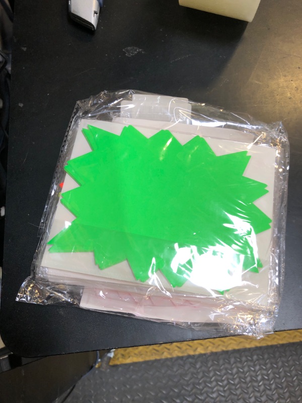 Photo 1 of 5x6.6 Inch 60Pieces Fluorescent Neon Signs,Burst Star Cutouts Signs for Retail,Garage Sale Sign,Yard Sale Supplies Price Tags Signs,Poster Board Decorations(6 Colors 60pcs)