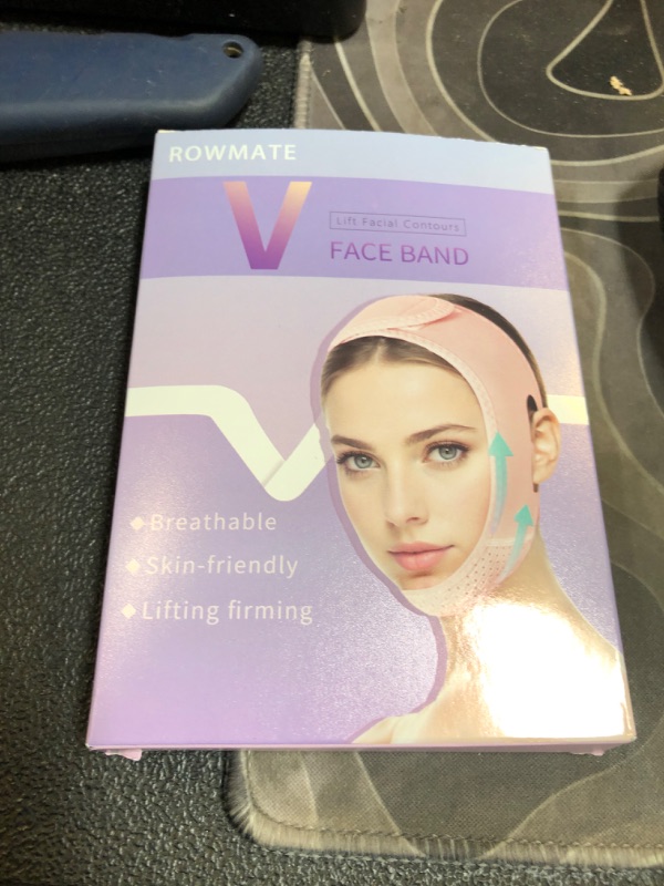 Photo 1 of V Line Lifting Mask Chin strap for sleeping, V Line Lifting Mask for Women,Jaw Exerciser?Medium,Pink