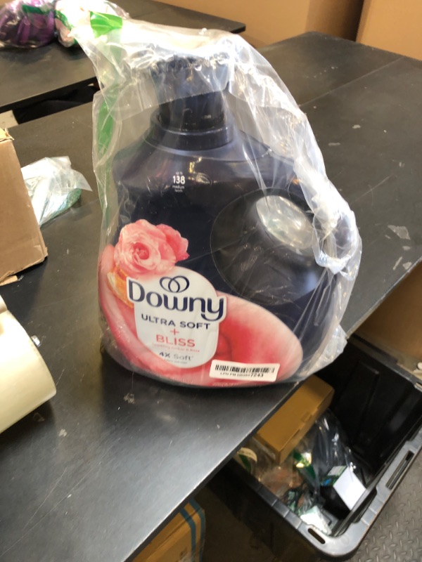 Photo 1 of Downy Ultra Soft Fabric Softener Liquid, Bliss, Sparkling Amber and Rose, 93 fl oz, 138 Loads