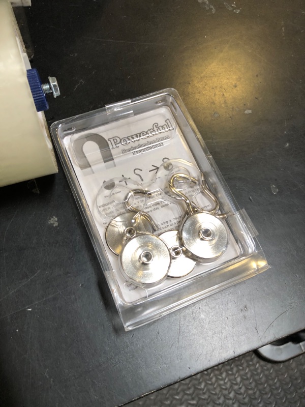 Photo 1 of Neosmuk Magnetic Hooks, Heavy Duty 130lb Strong Magnets for Cruise Cabins, Ship Essentials, Large Metal Hooks for Hanging on Fridge, Extra Super Magnet Hanger