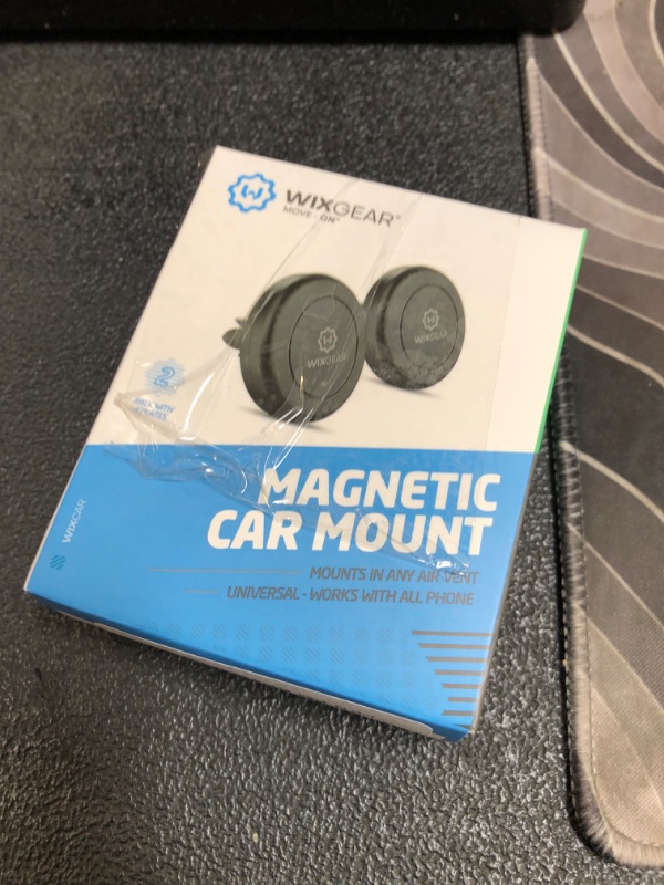Photo 1 of Magnetic Phone Holder for Car, WixGear [2 Pack] Universal Air Vent Magnetic Phone Mount for Car, Car Phone Holder Mount for Cell Phones and Mini Tablets with 4 Metal Plates