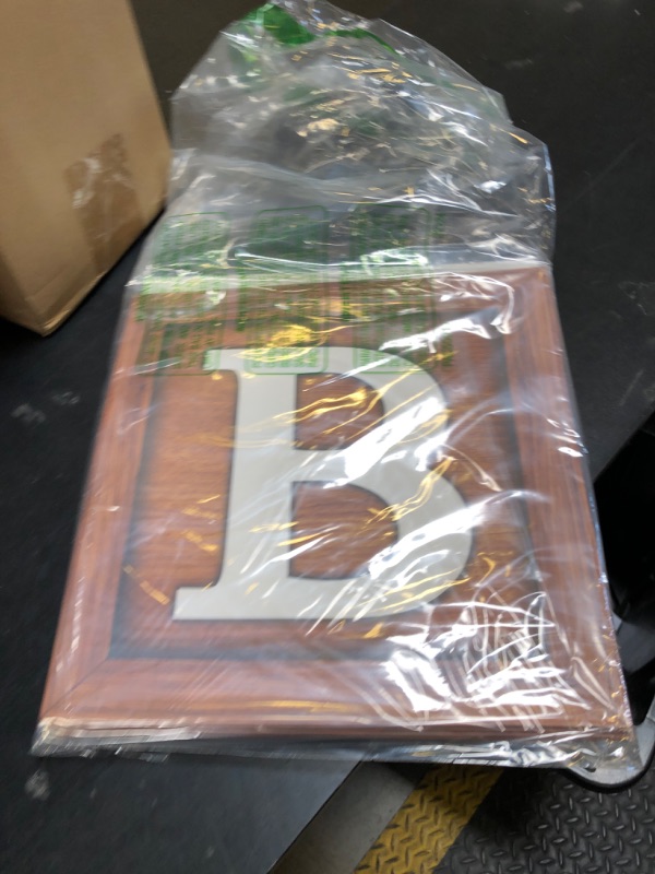 Photo 1 of Baby Shower Boxes Party Decorations - 4 Wood Grain Brown Blocks with BABY Letter, Printed Letters,First Birthday Centerpiece Decor, Teddy Bear Baby Shower Supplies, Gender Reveal Backdrop