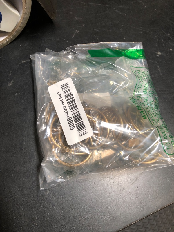 Photo 1 of Ivilon Drapery Curtain Clip Rings - Clips Ring for Panels 1.7", Set of 14 Warm Gold