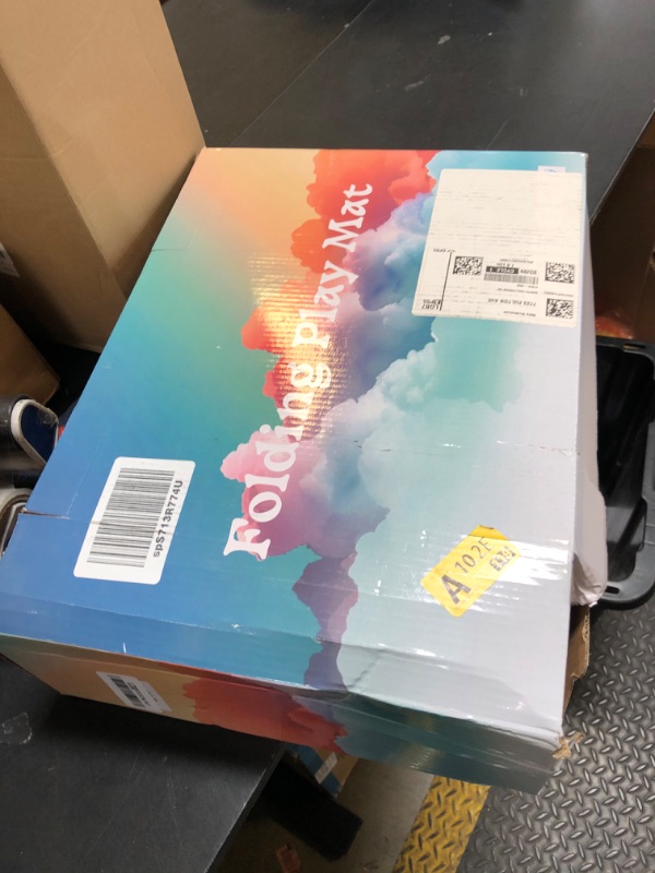 Photo 1 of Baby Play Mat, 50 x 50 Inch Play Mat Perfect for Use Baby Playpen, Foldable Baby Foam Playmat for Floor, Portable Waterproof Activity PlayMats for Babies, Infants and Toddlers