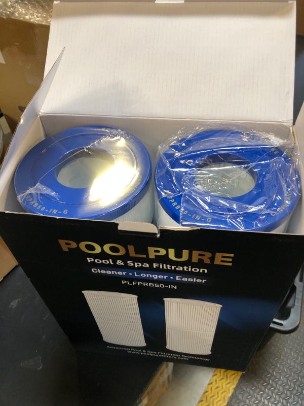 Photo 1 of POOLPURE PLFPRB50-IN Spa Filter Replaces Pleatco PRB50-IN, PRB50IN, Unicel C-4950, Filbur FC-2390, Jacuzzi J210/J220/J235/J245/J275, Guardian 413-212-02, 373045, 5X13 Drop in Hot Tub Filter, 2 Pack