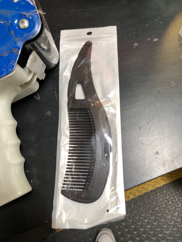 Photo 1 of Dandruff Comb Fine Tooth Brown Scalp Detox Comb Lice for Women, Men & Kids Scalp Massage, Detoxing & Sweep Tool for Hair Care