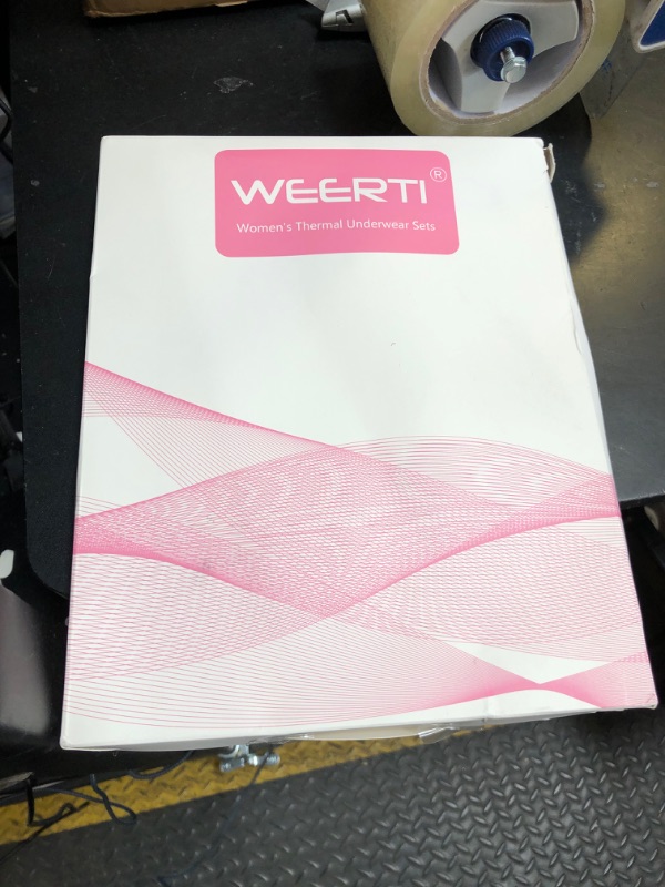 Photo 1 of WEERTI Thermal Underwear for Women Long Johns with Fleece Lined, Base Layer Women Cold Weather Top Bottom Black